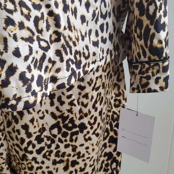 INC International Concepts Intimates Cheetah 🐆 Pajama Night ware - Picture 6 of 14